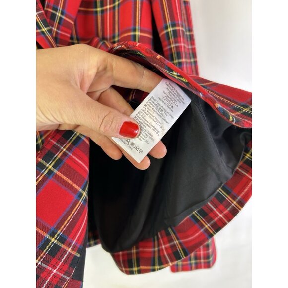 J.Crew Factory Tartan Plaid 2 Button Blazer Jacket BU285 - Picture 4 of 8